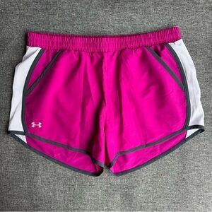 NWT Under Armour Women’s Fly By Shorts 3” Athletic Running Lined Magenta Medium
